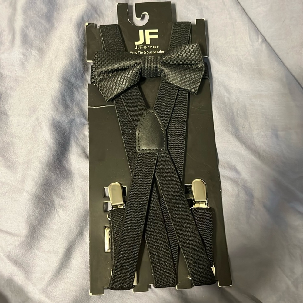 Bow tie & suspender